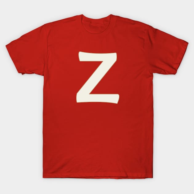 letter z red T-Shirt by persa